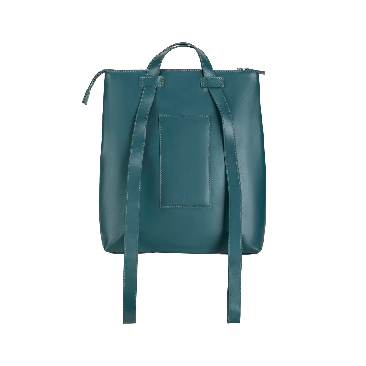 Convertible Leather Tote Backpack